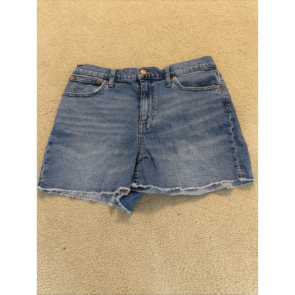 EUC J.Crew Womens High Rise Denim Shorts Tea Time Cut-Off 4" AV425 - 29